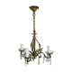 Chandelier With 4 Lights Bronze And Tassels
