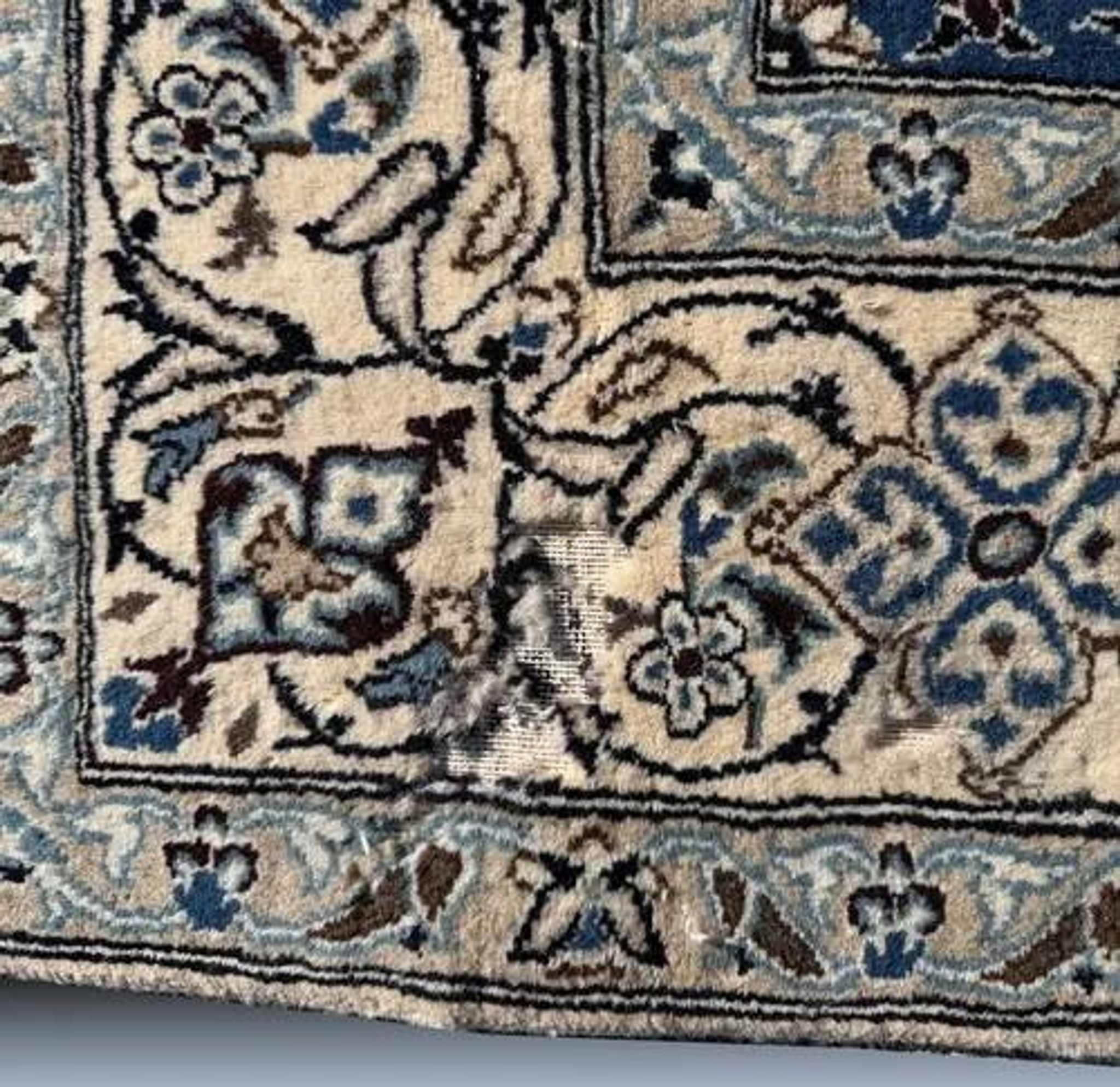 Persian Oriental Carpet NAÏN Wool and Silk: 3.20 X 2.10 Metres "Sardje Gallery"