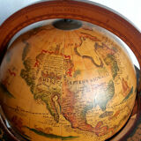 Vintage world map bar
