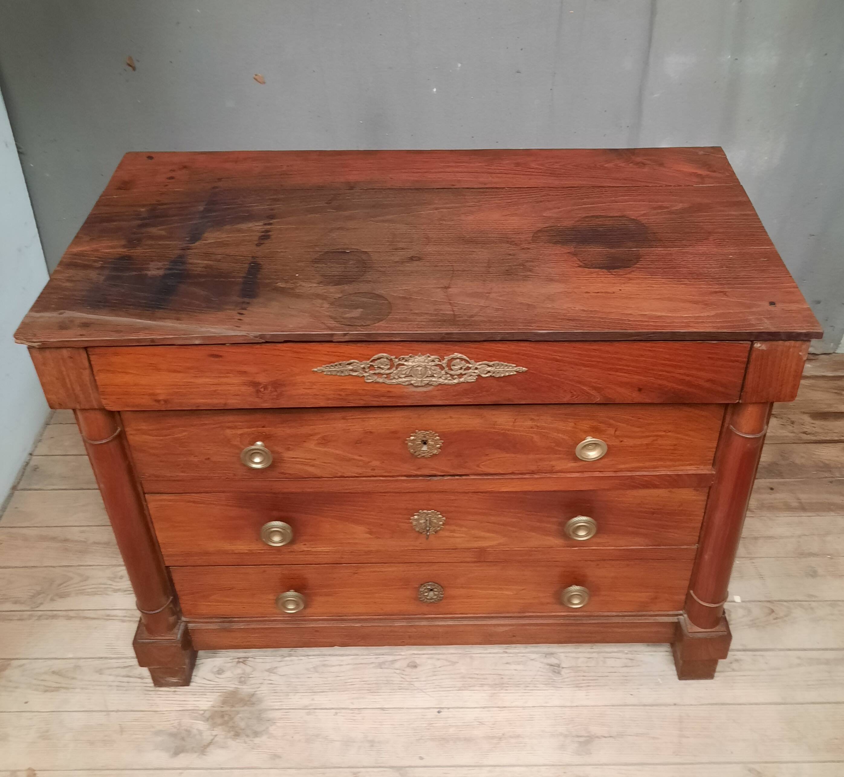 Commode empire en acacias