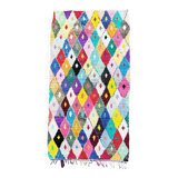 Boucherouite Moroccan Berber Multicolor Rug, 135x260 cm