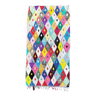 Tapis Multicolore Berbère Marocain Boucherouite, 135x260 cm