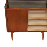 Commode-bibliothèque en teck, suède, 1950