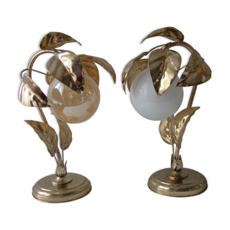 Pair of vintage lamps 70's