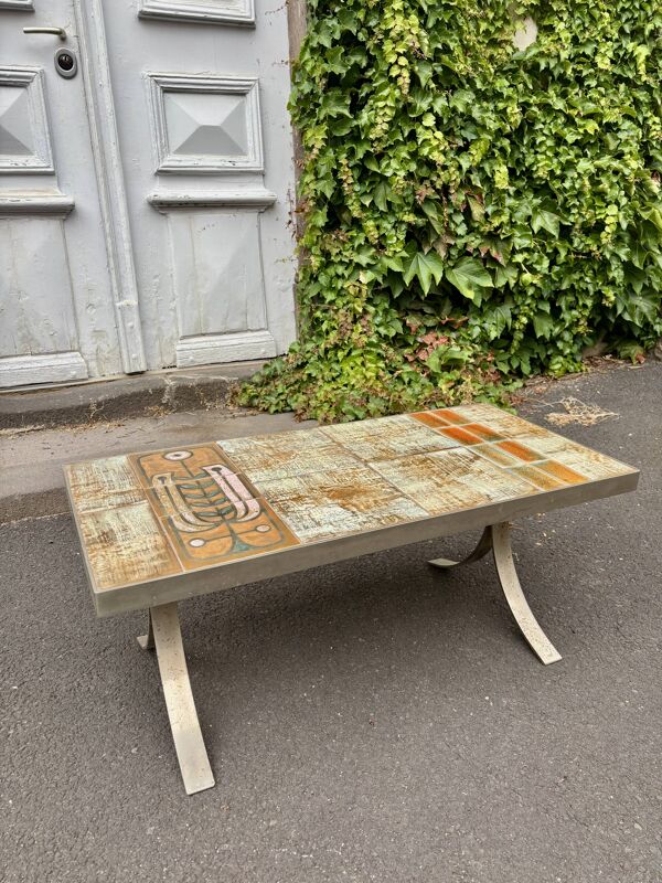 Table basse Roche Bobois Gregorieff 1970 vintage