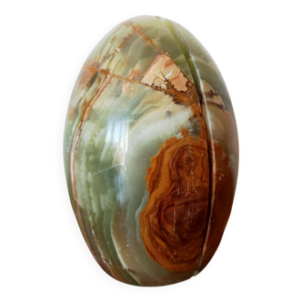Onyx egg bookends circa 1970