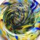 Blown glass trivet confetti Italy
