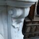 19th century Carrara marble fireplace