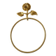 Gold ring towel holder, pink metal