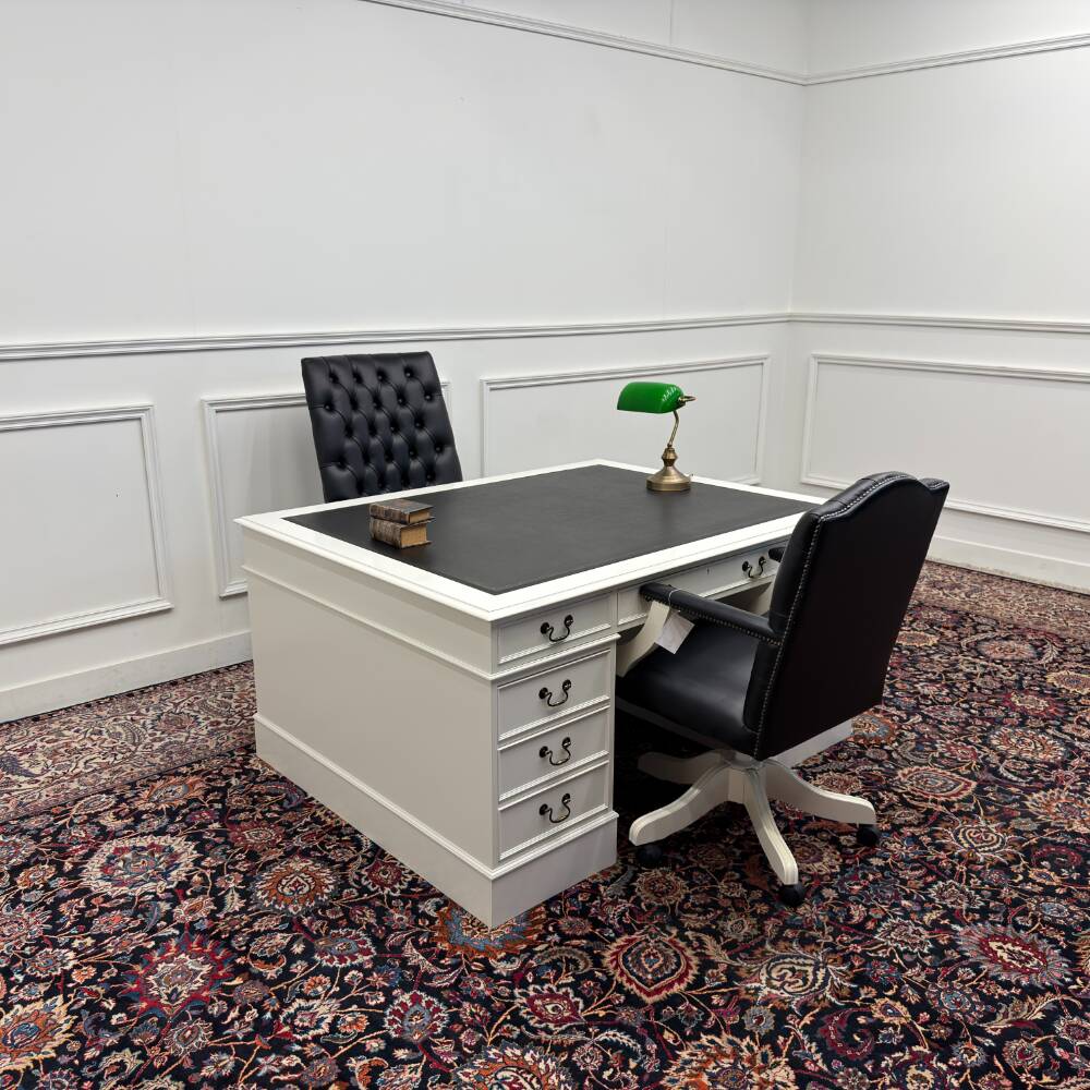 Classic English White Desk Partnerdesk