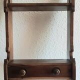 Wooden wall shelf