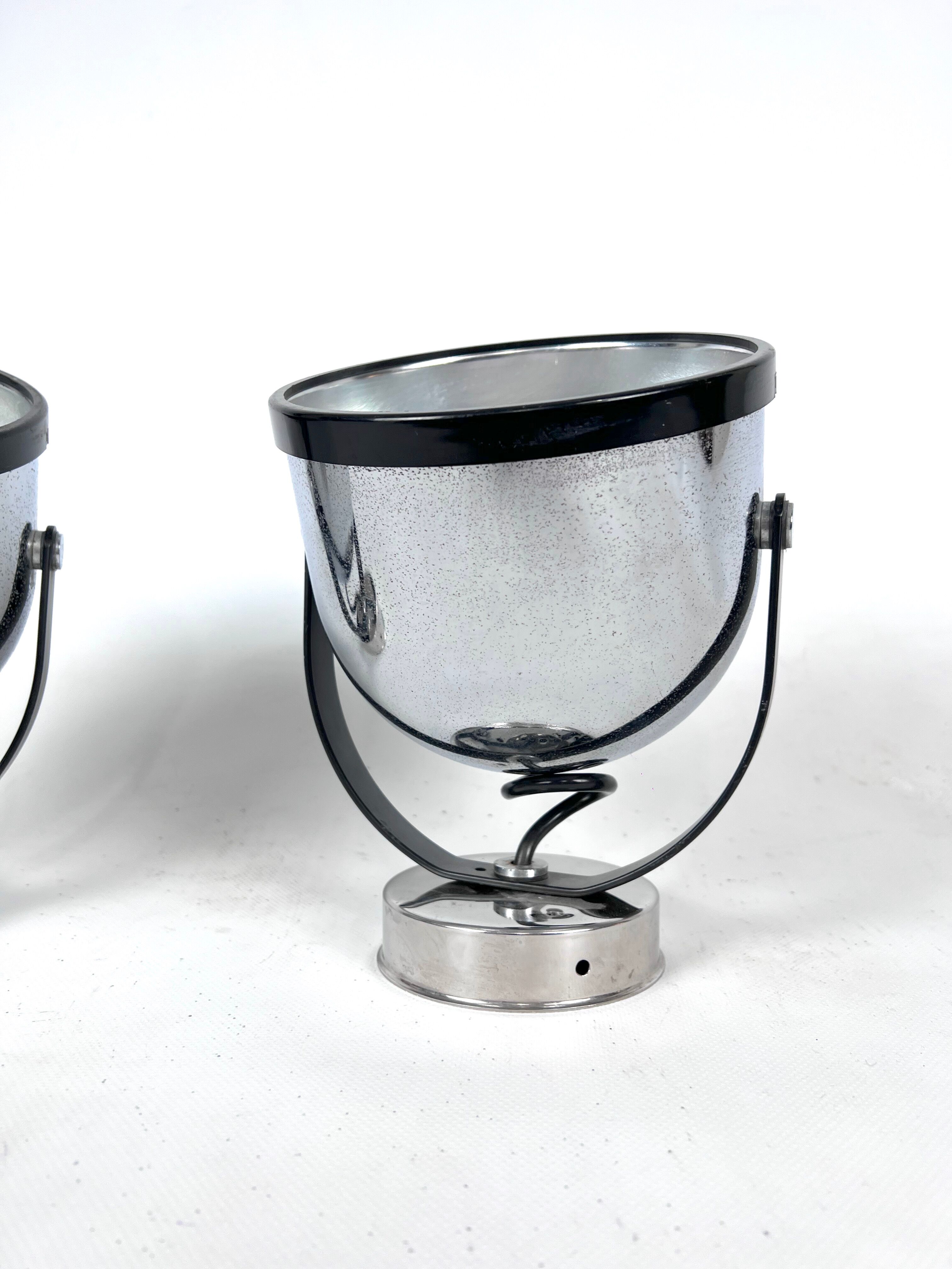 Paire d'appliques orientables Gae Aulenti pour Stilnovo, Italie des années 1970