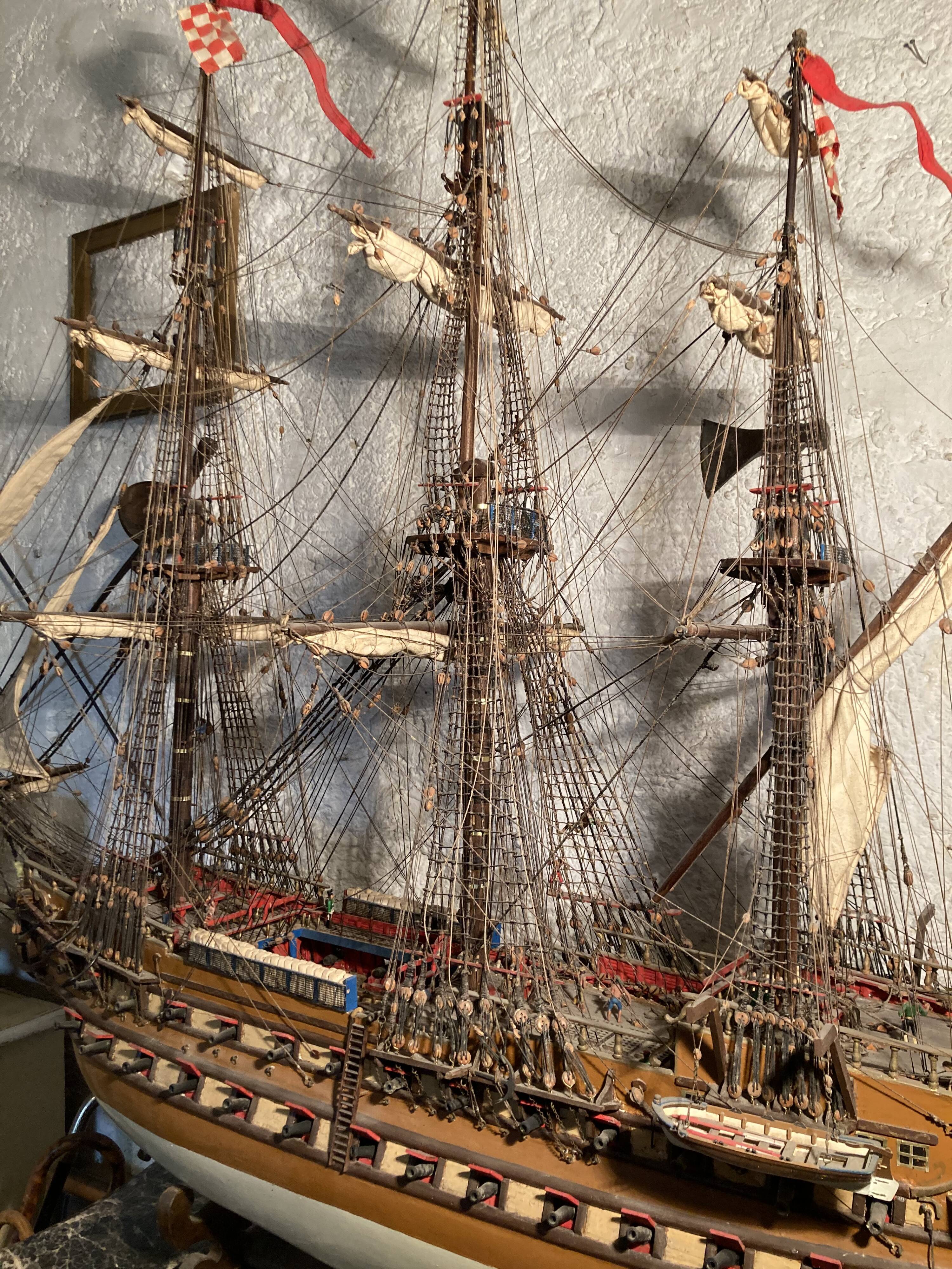 Model of a Royal Navy ship