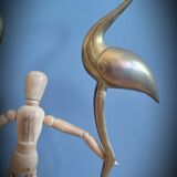 Duo brass herons