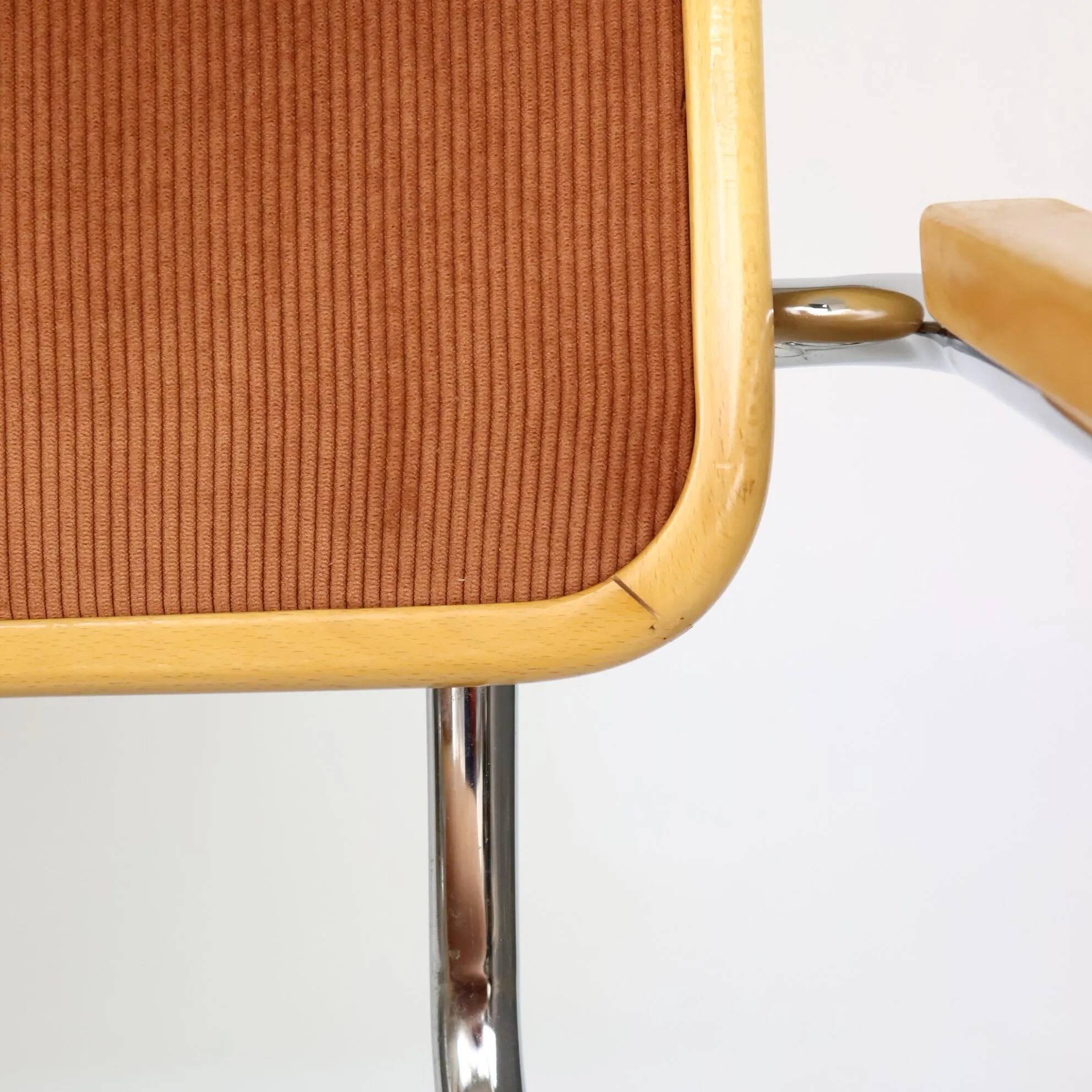 Pair of B64 corduroy chairs