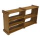 Vintage Wall shelf rack Pine wood 70s minimalist design