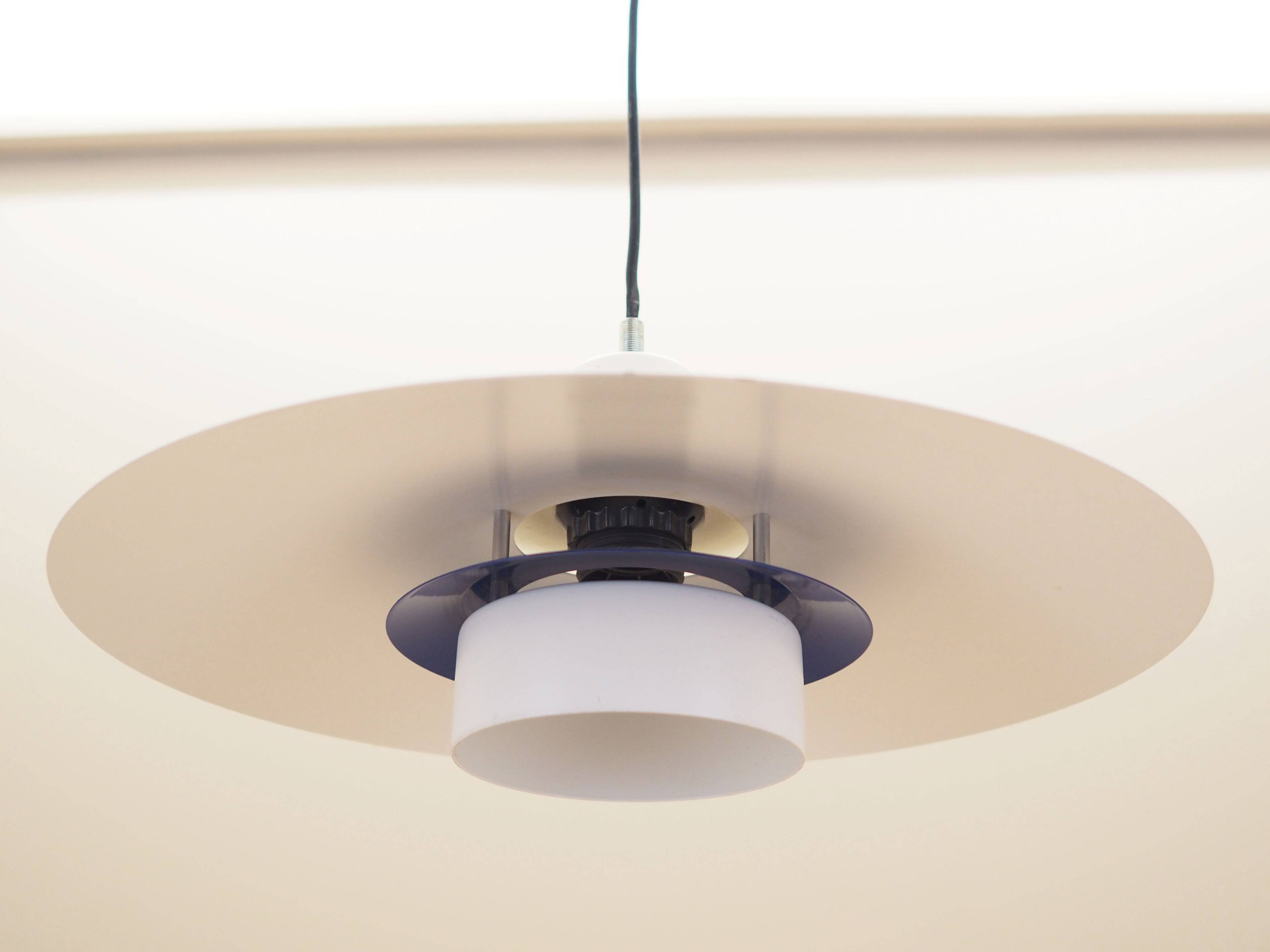 Pendant lamp Topline, Danish design, 1970s, manufacturer: Design Light