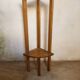 Teak corner shelf