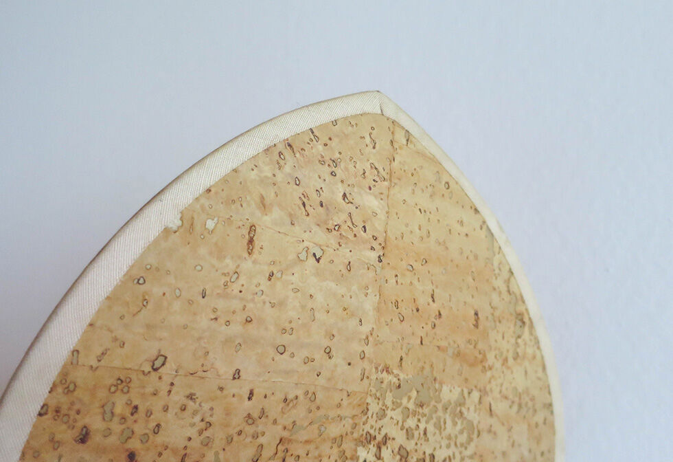 Wall light cork lotus flower