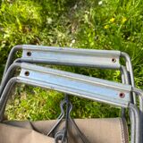 Vintage canvas foldable camping stools