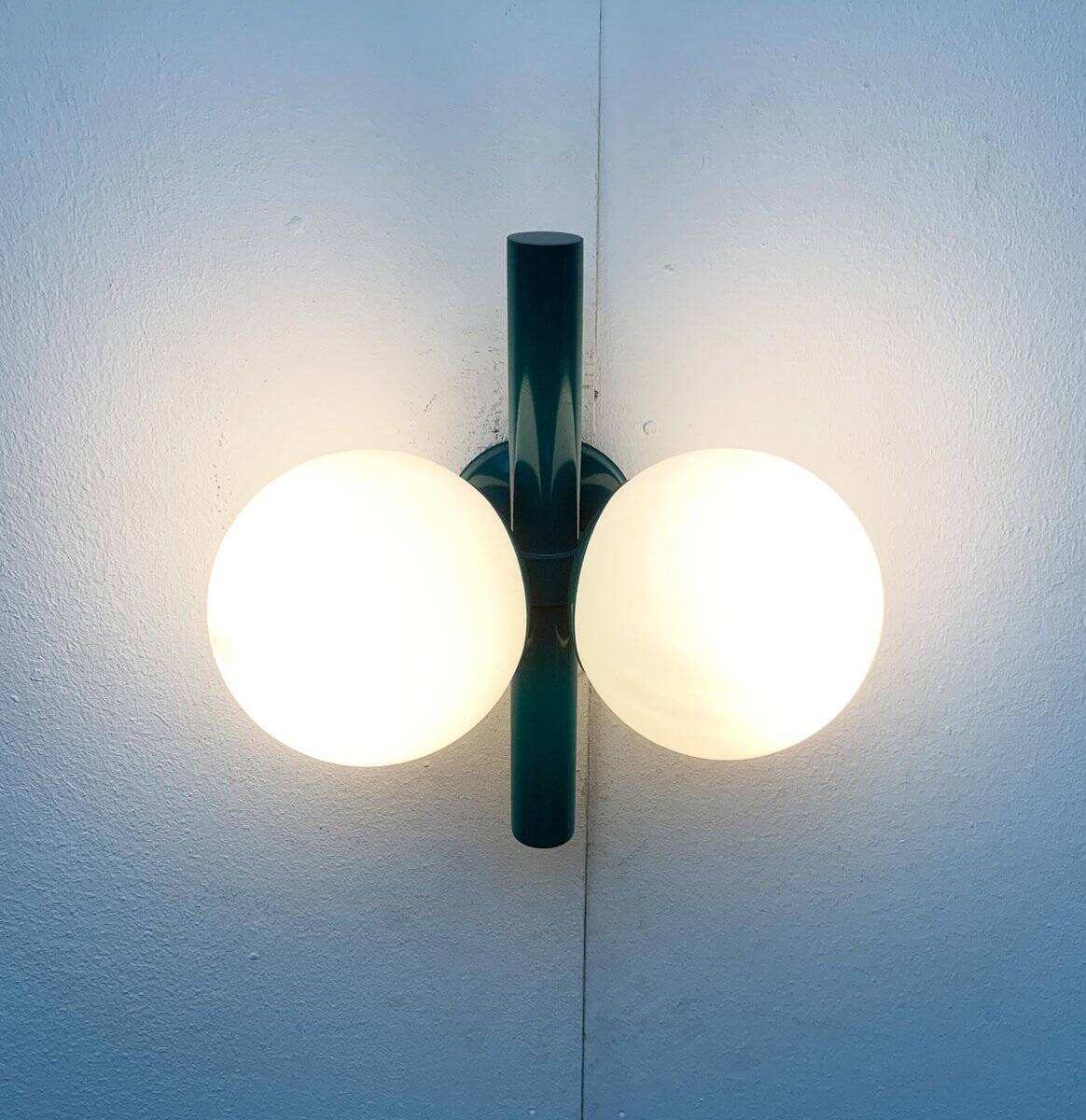 Mid-century German space age wall lamp by Kaiser Idell / Kaiser Leuchten.