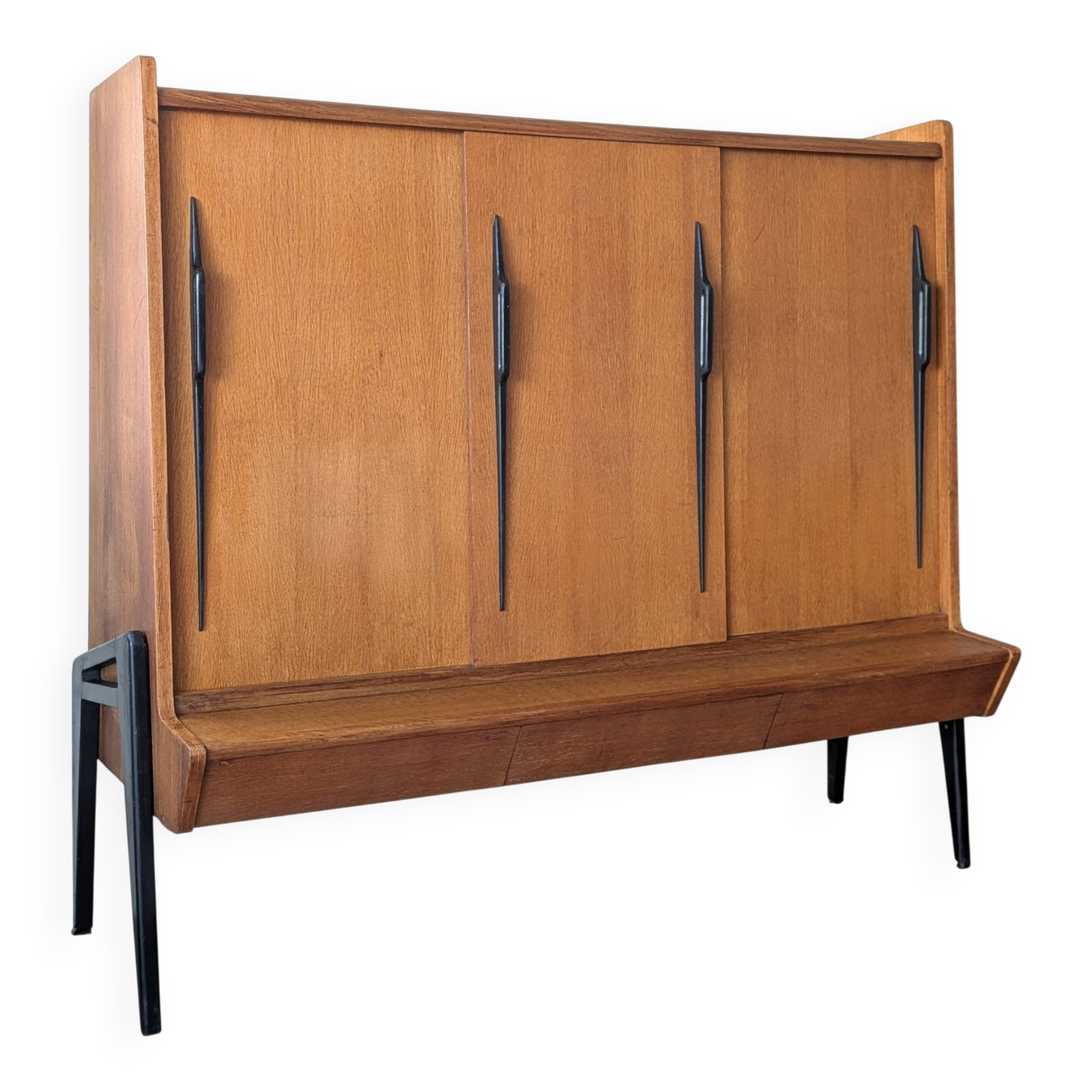 High oak sideboard by Gérard Guermonprez, 1950s/1960s