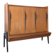 High oak buffet by Gérard Guermonprez, 1950s/60s.