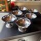 Lot 6 coupes à glace inox vintage
