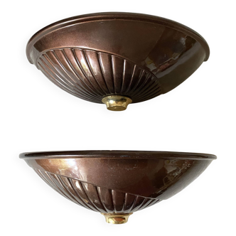 Robert de Schuytener vintage ceramic wall lights