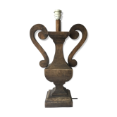 Pied de lampe en bois