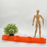 Vintage coat rack / Syla / orange plastic 🧡