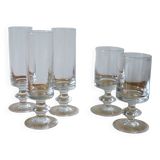 Set of Basel crystal glasses in good condition