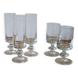 Set of Basel crystal glasses in good condition