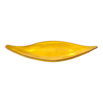 Yellow ceramic bowl