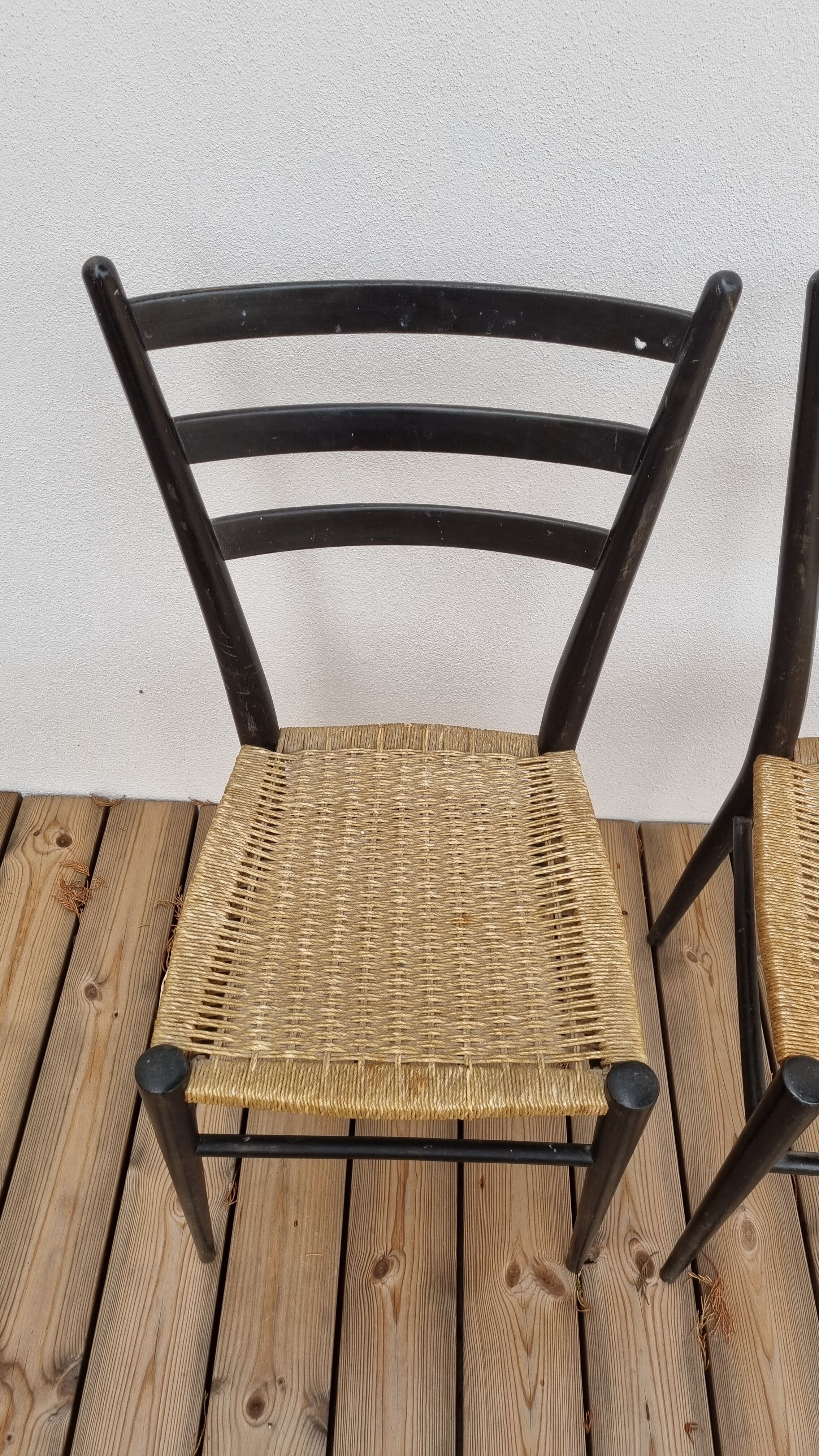Paire chaises vintage italienne