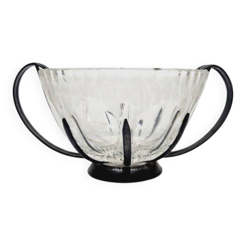 Sucrier Art Déco de Hefra, Pologne, années 1970