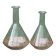 Paire de carafes en verre, art déco