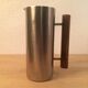 Scandinavian pitcher by Guy Degrenne stainless steel and wood