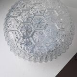 Molded glass ceiling light