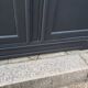 Vintage art deco abyssal blue buffet