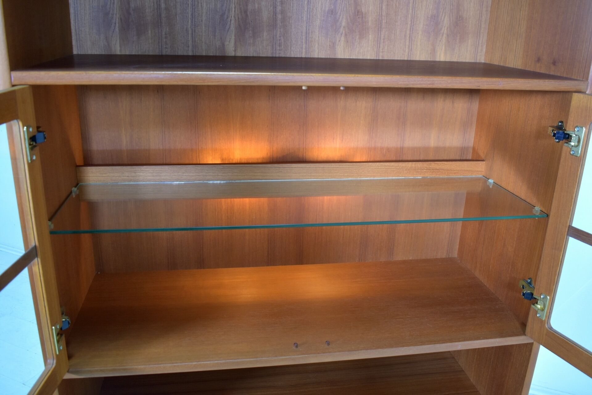 Highboard by Dyrlund 1970s skandinavian Teak showcase Danish