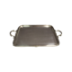Louis XV style service tray in silver metal around 1900