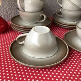 Tasses Salins France émaillé imitant le grès