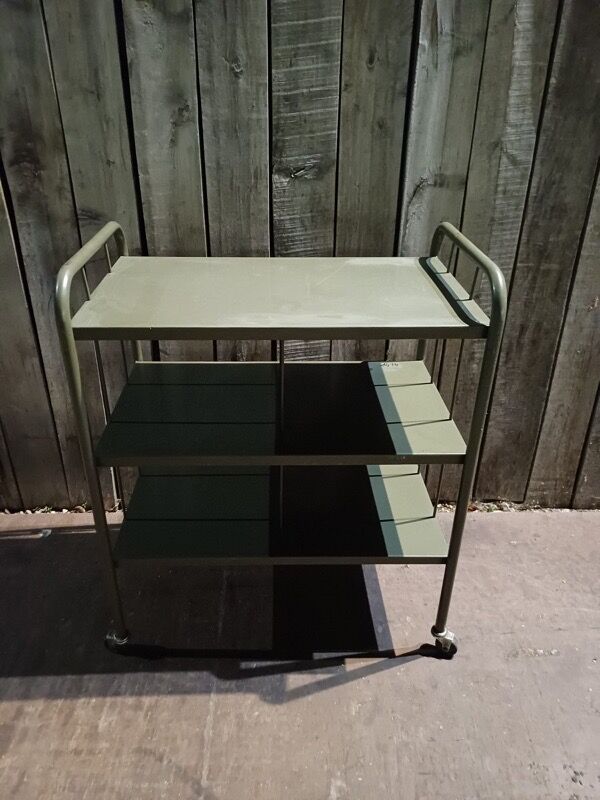 Metal trolley – bar cart – side table – plant shelf (30 in stock)