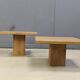 Pair of vintage wooden coffee or side tables, 1960s