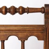 Antique Beech Chair with Viennese Cane Seat – 1940s Vintage Woven Chair