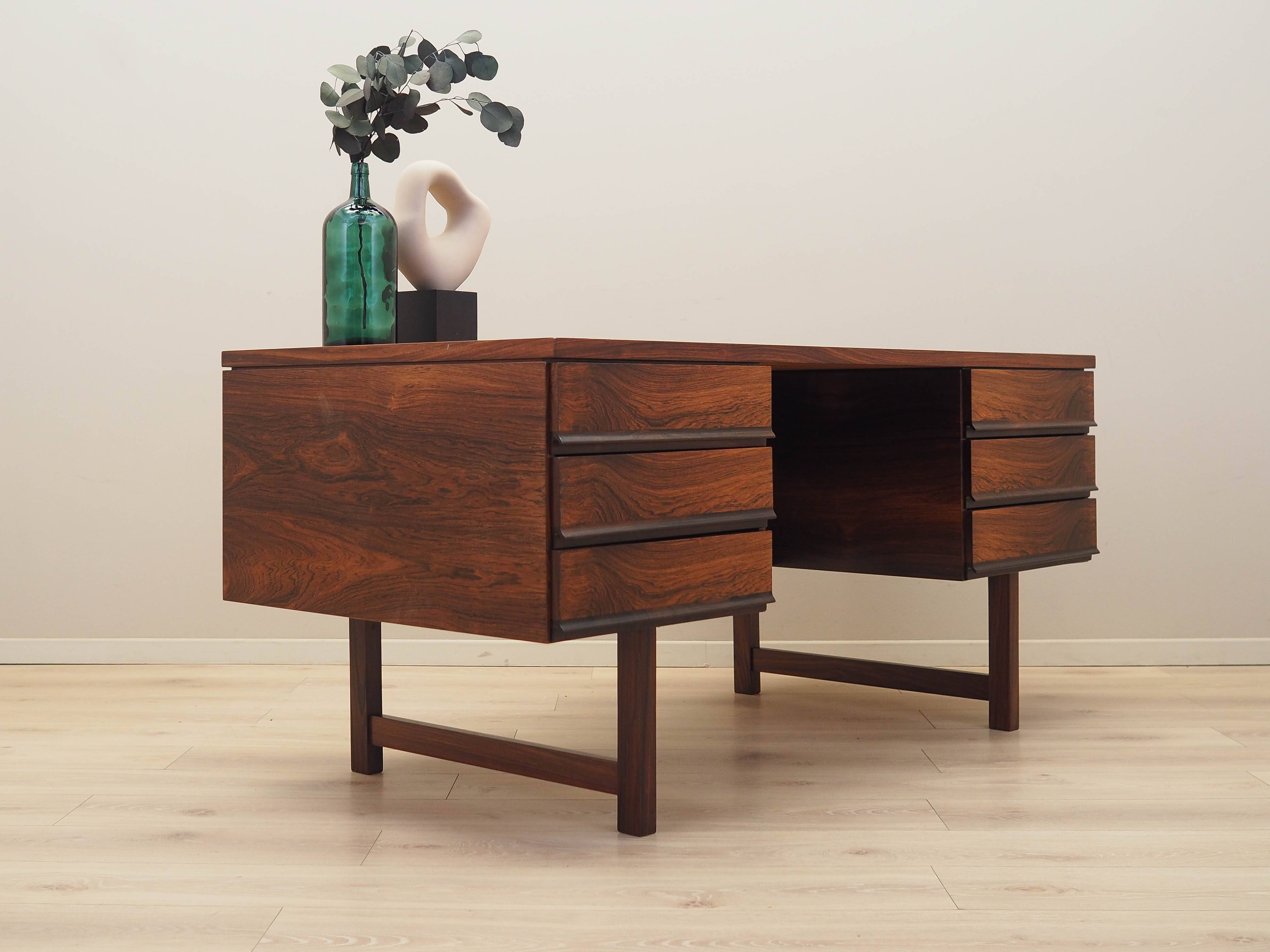 Rosewood desk, Danish design, 1970s, production: Denmark
