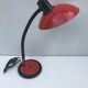 Lamp red metal of the years swivel Aluminor table 80 vintage
