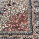 Tapis oriental d'Inde Taj Mahal bordeaux fleurs 160x230
