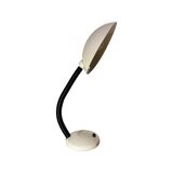 Space Age UFO Lamp - White Vintage Adjustable Desk Light 1980s | Retro Disc Lamp | Belgium Design